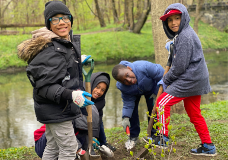 Students outdoors